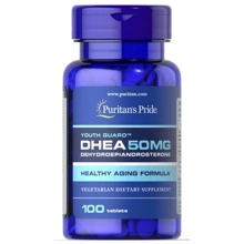 Puritan's Pride DHEA 50 mg ДГЭА-Дегидроэпиандростерон 100 таблеток: Форма выпуска Таблетки