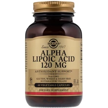 Solgar Alpha Lipoic Acid 120 mg 60 caps: Пол Унисекс