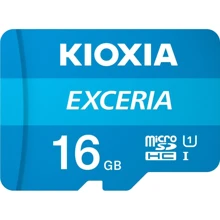Карта пам'яті KIOXIA 16GB microSDHC class 10 UHS-I Exceria (LMEX1L016GG2): Тип карти MicroSDHC