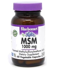 Bluebonnet MSM 1000 mg Метилсульфонилметан 60 капсул: Тип MSM