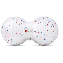 Мяч для фитнеса Массажный мяч двойной Hop-Sport EPP 120 мм HS-P120DMB white белый: Диаметр, см 12