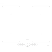 Варочная поверхность электрическая Beko HII 64201 F2HT: Размеры для встраивания 56x49 cм