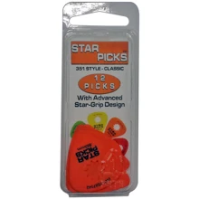 Медиатор Набор медиаторов CLEARTONE 30022 STAR PICK 12-PACK 0.60: Тип Медиатор