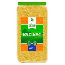 Крупа Кус - кус, Natural Green, 400 г (WT3184): Вес нетто 400 г