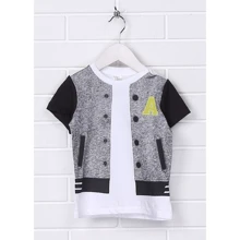 Футболка H&M 7Z5157486 92 см черно-белая: Пол Мальчик