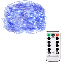 Гирлянда Springos 9.9 м 100 LED голубая (CL0103): Тип Линейная