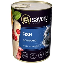 Влажный корм Savory для котов с рыбой 400 г (30655): Тип Влажный корм