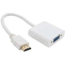 Адаптер ExtraDigital Adapter HDMI to VGA 0.15m White (KBH1645): Колір білий