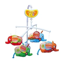 Музыкальный мобиль Biba Toys Слонята (118BM): Особенности механический завод