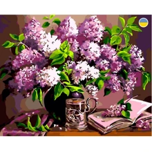Картина по номерам Origami Натюрморт букет сирени 40x50 см LW3075: Производитель Origami