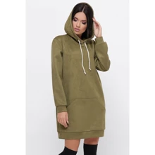 Худи FashionUp KF-1797B-42 42 оливковое с капюшоном: Сезон Демисезон