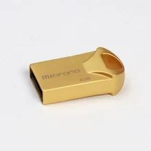 USB-флешка Mibrand 4GB Hawk Gold USB 2.0 (MI2.0 / HA4M1G): Стандарт USB USB 2.0