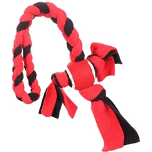 Іграшка для собак Flamingo Womas Fleece Rope With Ball Мотузка з м'ячем 10.5х58 см (5400585175424): undefined undefined