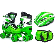 Комплект квадов с защитой Scale Sport. Green (размер 29-33) 1176642528: Цвет зеленый