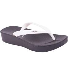 Вьетнамки Calypso 8425-001 36 черно-белые ПВХ пляжные: Материал верха ПВХ