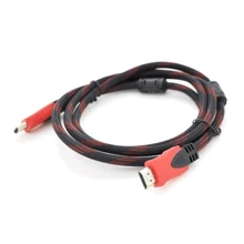 Кабель и переходник HDMI M - M 1.5 м V1.4 Atcom 4K 60Hz оплетка: Тип кабель