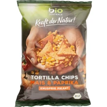 Снеки Bio Zentrale Тортильи кукурузные с паприкой органические 125 г (4005009100566): Вес нетто 125 г