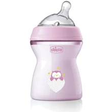 Пляшечка пластикова Chicco Natural Feeling NEW, 250 мл, 2м+ (81323.10): Матеріал пластик