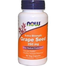 NOW Foods Grape Seed 250 mg 90 veg caps (Экстракт виноградных косточек): Форма выпуска Капсулы