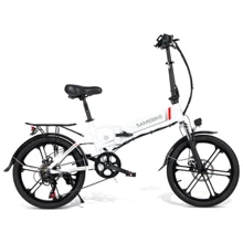 Электровелосипед городской SAMEBIKE 20LVXD30-II (350 Вт, 10 А/час, 48 В), колеса 20", белый: Диаметр колес, дюймов 20