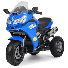 Детский электромотоцикл 3 колесный Bambi Racer BMW синий (M 3688EL-4): Вид мотоцикл