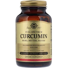 Solgar Full Spectrum Curcumin Солгар Куркумін 60 гелевих капсул: Тип Куркума (Куркумін)