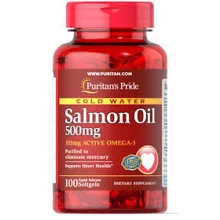 Puritan's Pride Omega-3 Salmon Oil 500 mg (105 mg Active Omega-3) Омега-3 лососеве масло: Тип Омега 3
