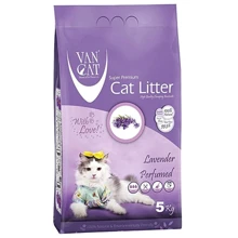 Бентонитовый наполнитель VanCat Lavender для кошачьего туалета с ароматом лаванды 5кг (55,448): Вид Глиняный