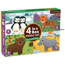 Тварини світу Mudpuppy 4 in a Box Puzzles: Виробник Mudpuppy