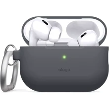 Чехол для наушников Elago Silicone Hang Case Dark Gray (EAPP2SC-HANG-DGY) for Apple AirPods Pro 2: undefined undefined
