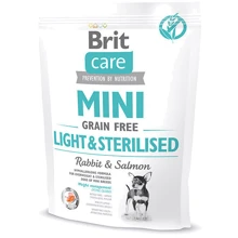 Сухой корм Brit Care Mini Light & Sterilised для взрослых собак миниатюрных пород с кроликом 0.4 кг (8595602521074): Тип Сухой корм
