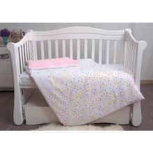 Сменная постель 3 эл. Twins Eco Line New 3091-E-023, Bunnies pink, розовая: Тип постельный комплект