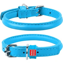 Ошейник круглый WAUDOG Glamour 6 мм 17-20 см голубой (22262): Производитель WAUDOG