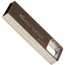 USB-флешка Mibrand 64GB Shark Silver USB 2.0 (MI2.0/SH64U4S): Стандарт USB USB 2.0