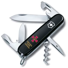 Мультитул Victorinox Spartan Army 91мм/12 функций/черный /Эмблема ВСУ + Надпись (1.3603.3_W1011u): Тип мини-мультитул