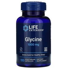 Life Extension Glycine Глицин 1000 мг 100 капсул: Тип Глицин