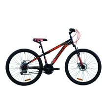 Велосипед Discovery RIDER DD 2020 M 26" черно-салатно-серый (OPS-DIS-26-326): Материал рамы Сталь