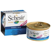 Натуральные консервы для котят Schesir Tuna Aloe Kitten тунец с алоэ и рисом, 85 г: Тип Консервы