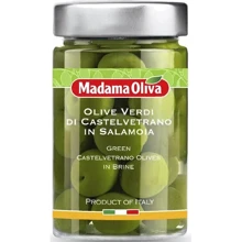 Оливки Madama Oliva зелені Кастелвітрано 190 г (8003508001496): Вага нетто 160 г