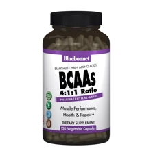 Bluebonnet Nutrition BCAAs 120 caps Разветвленные цепи аминокислот: Тип BCAA