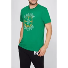 Футболка 47 Brand Boston Red Sox Clover ST Patty (436529-FS) зелена з принтом: Вид Футболки