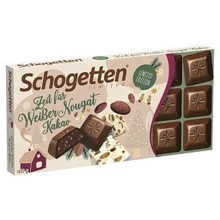 Шоколад Schogetten Milk Chocolate With nougat (100 г) (WT4532): Вага, г 100