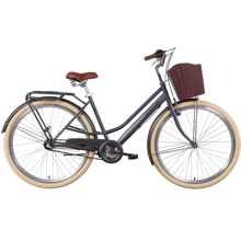 Велосипед Dorozhnik COMFORT FEMALE планет. M 2021 28" антрацитовый (OPS-D-28-199): Материал рамы Сталь