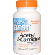 Doctor's Best Acetyl-L-Carnitine Biosint 500 mg 120 caps Ацетил L-Карнитин: Тип L Карнитин