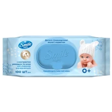 Smile Baby Дитячі вологі серветки з екстрактом ромашки, алое та вітамінним комплексом з клапаном 100 шт: Класифікація Масс-маркет