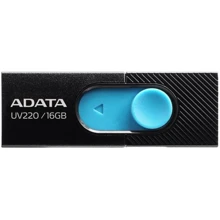 USB-флешка ADATA 16GB UV220 USB 2.0 Black/Blue (AUV220-16G-RBKBL): Стандарт USB USB 2.0
