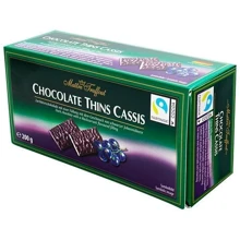Цукерки Maitre Truffout Chocolate Thins Classic (зі смородиною) 200 г (WT3825): Вага, г 200