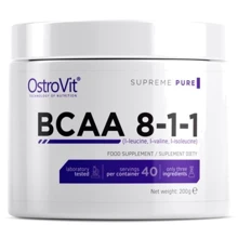 Аминокислота для спорта OstroVit Extra Pure BCAA 8:1:1 200g /20 servings/ Pure: Вкус Без вкуса