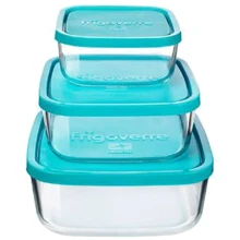 Емкость для хранения Bormioli Rocco Quadra 15х15 см 0.75 л, 19х19 см 1.6 л, 22х22 см 2.8 л (388550M01021990): Тип Емкость для хранения