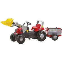 Трактор Rolly Toys Rolly Junior с прицепом и ковшом красный (811397): Вид трактор